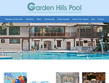 Tablet Screenshot of gardenhillspool.com